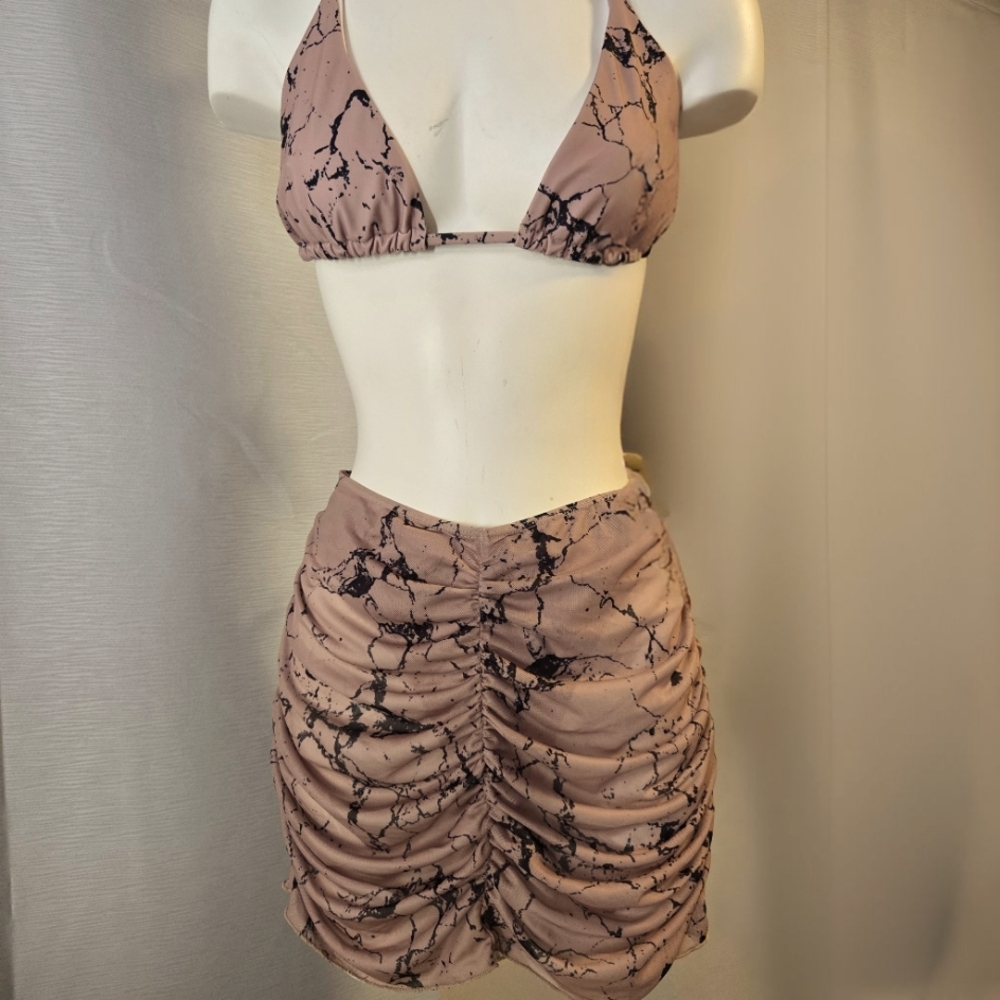 Bikini with Mesh Skirt - Size‎ Medium